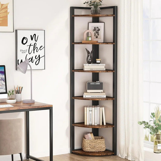 Modern Living Room Corner Book Shelf 5/6 Layer