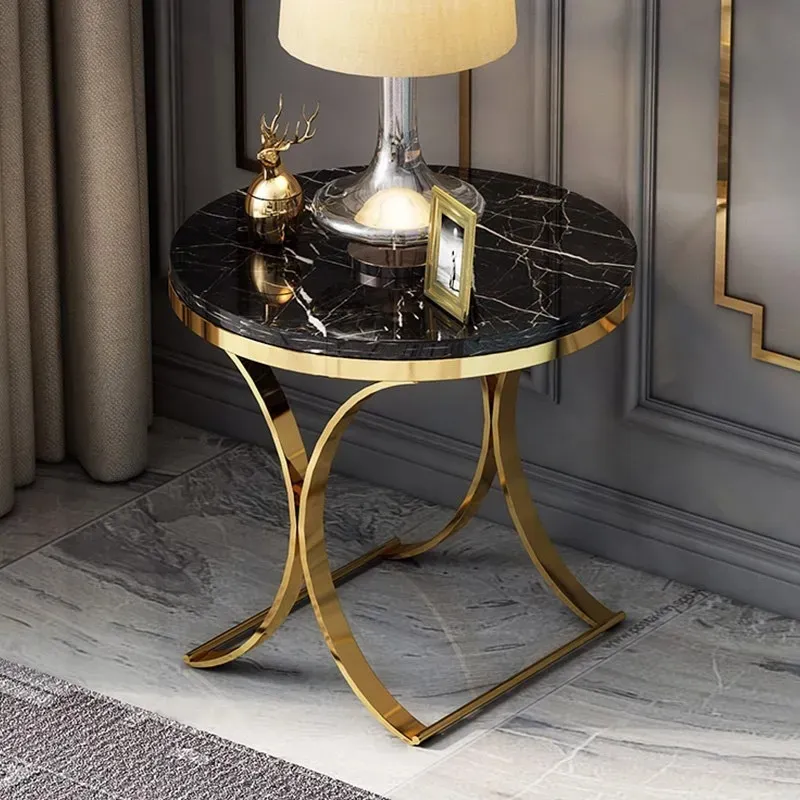Round Luxury Coffee Table Living Room Side Table