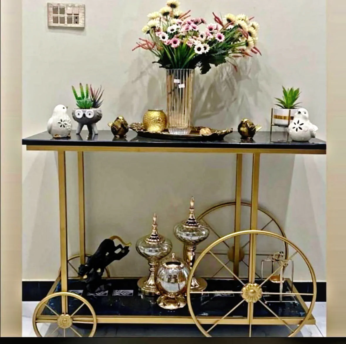 Cycle Console Table – Luxury Entryway | Metal Furniture
