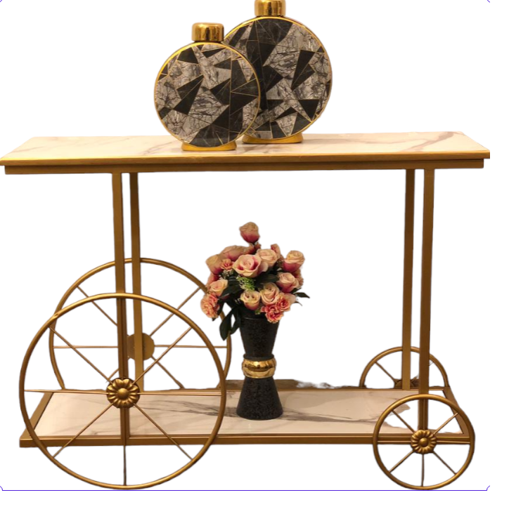 Cycle Console Table – Luxury Entryway | Metal Furniture