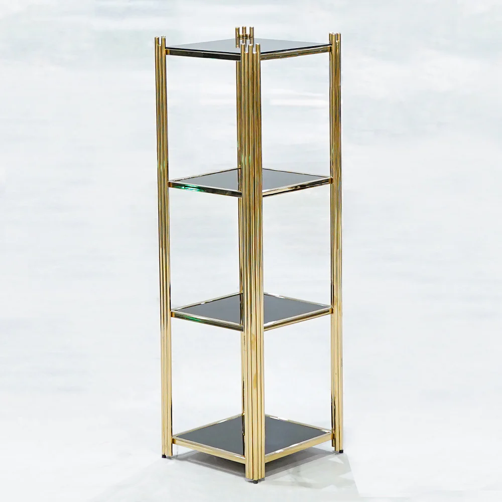 Square Corner Makeup Rack – Metal Furniture