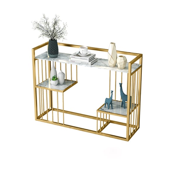 3-Tier Luxury Hallway Console Table Modern Design Elegant Look Console Table