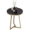 End Tables Sofa Laptop Side Table Round Coffee Table Mid Century Accent Table for Living Room Bedroom