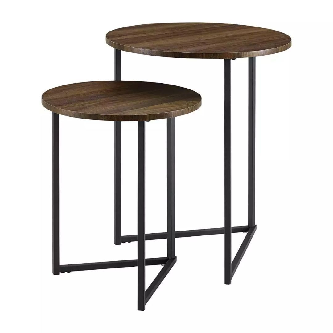 V-Shape 2-Piece Nesting Table - Metal Furniture