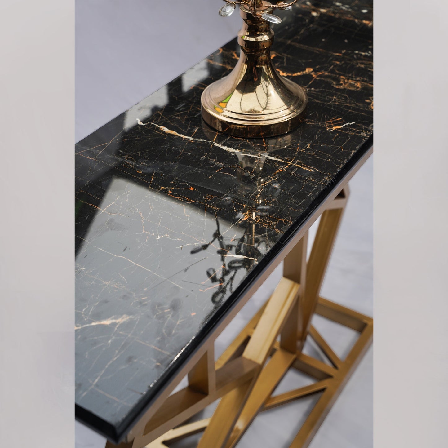 Entrance Table Metal Frame Console Table Hallway Narrow Table