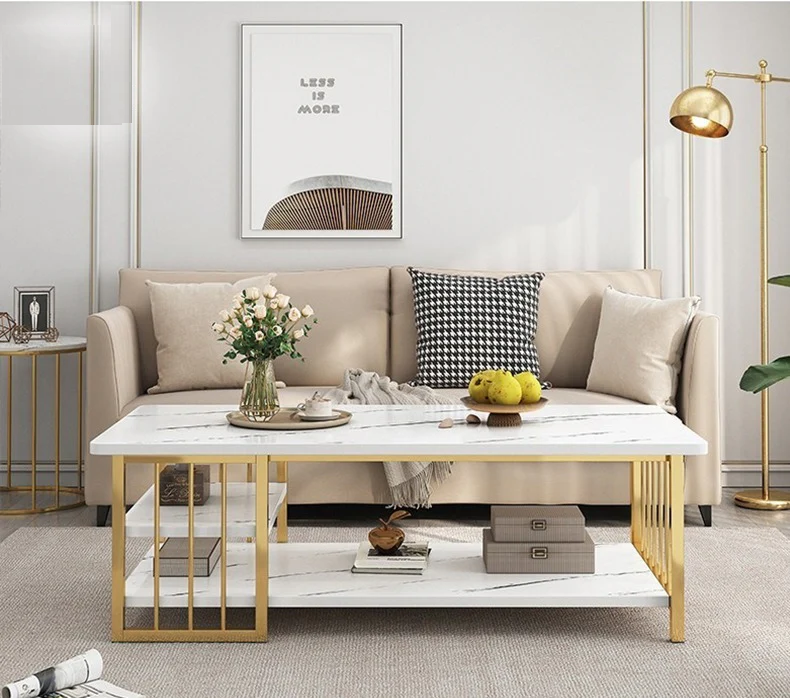 3 Shelf rectangular shape Center Table Luxury Style Table