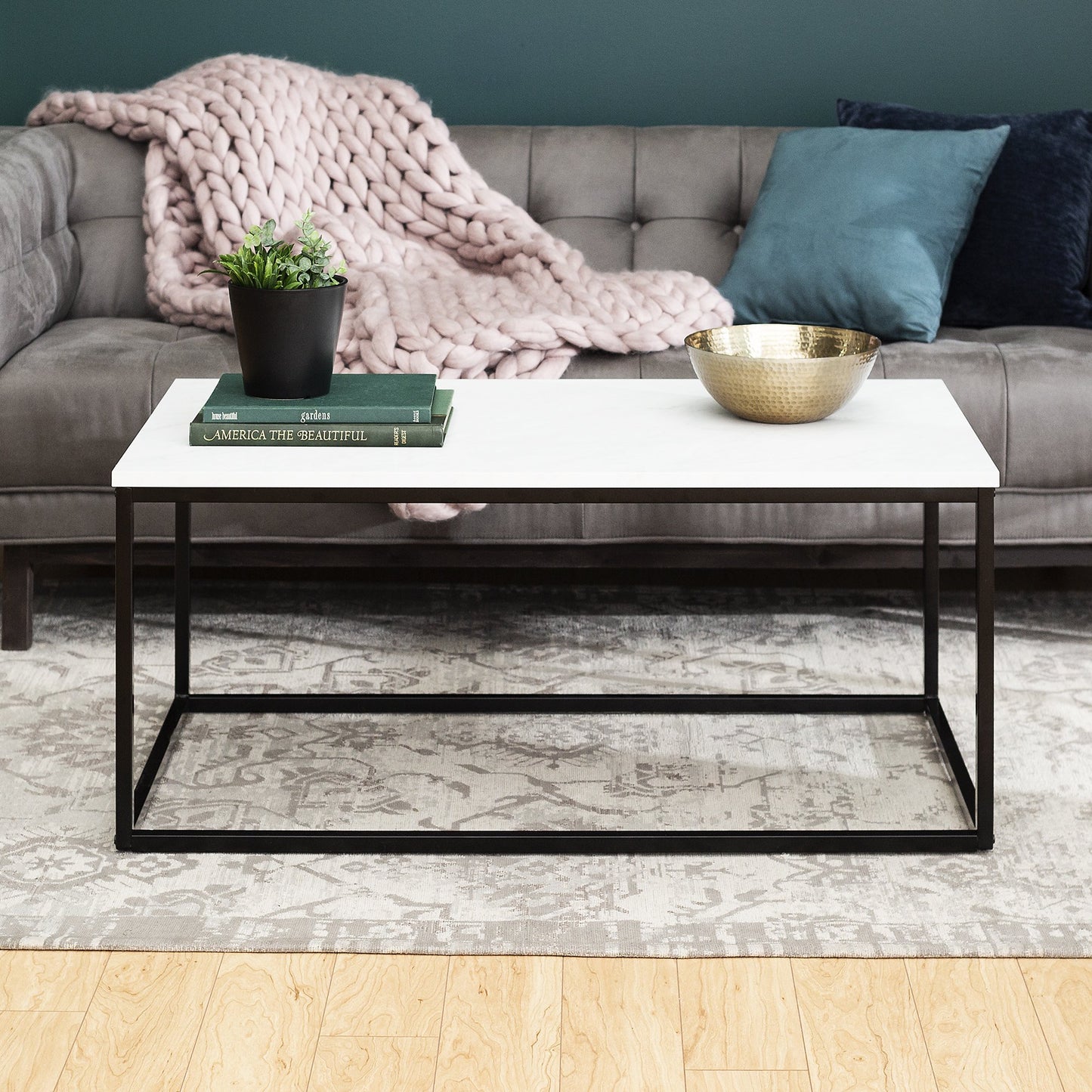Simple Rectangular Shape Center Table Living Room Table
