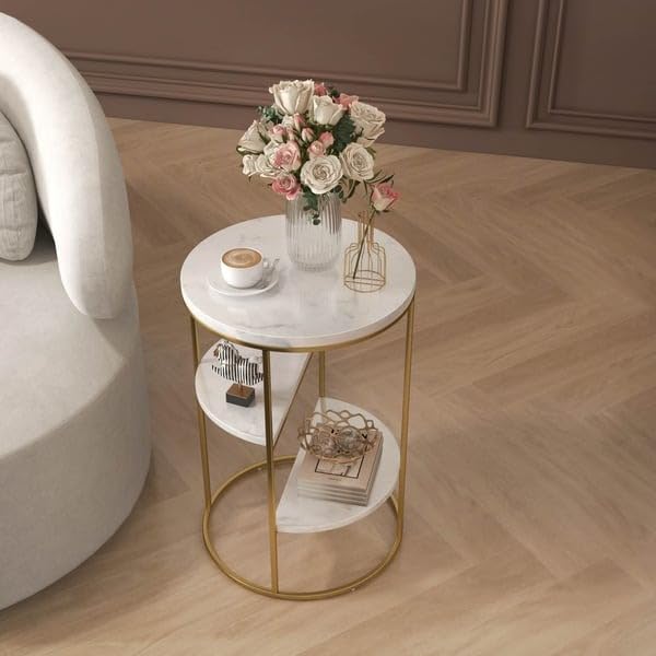 3-Tier Storage Coffee Table - Metal Furniture
