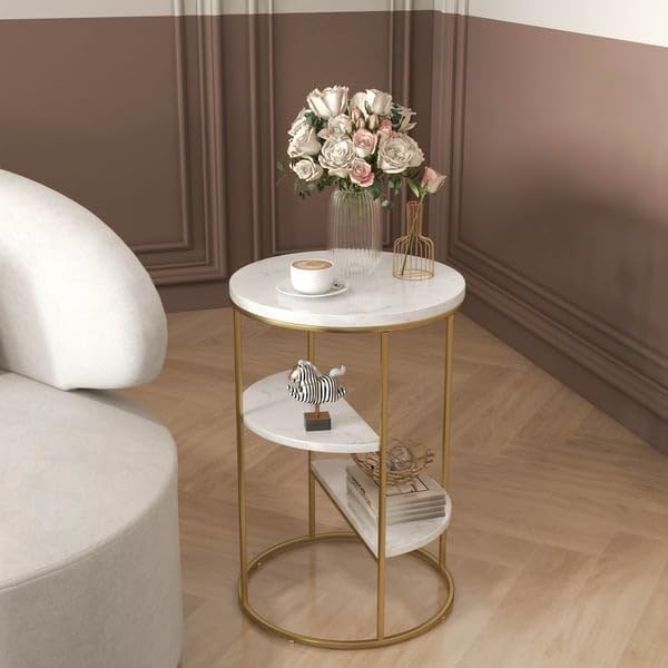 3-Tier Storage Coffee Table - Metal Furniture