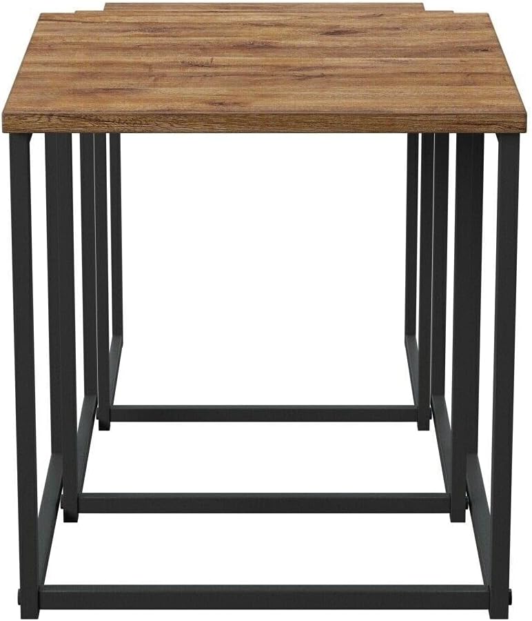 3 Pieces Square Nesting Table Set Elegant & Modern design