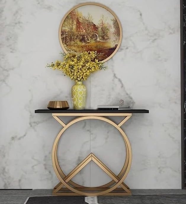 Modern Rings Console Table – Metal Furniture