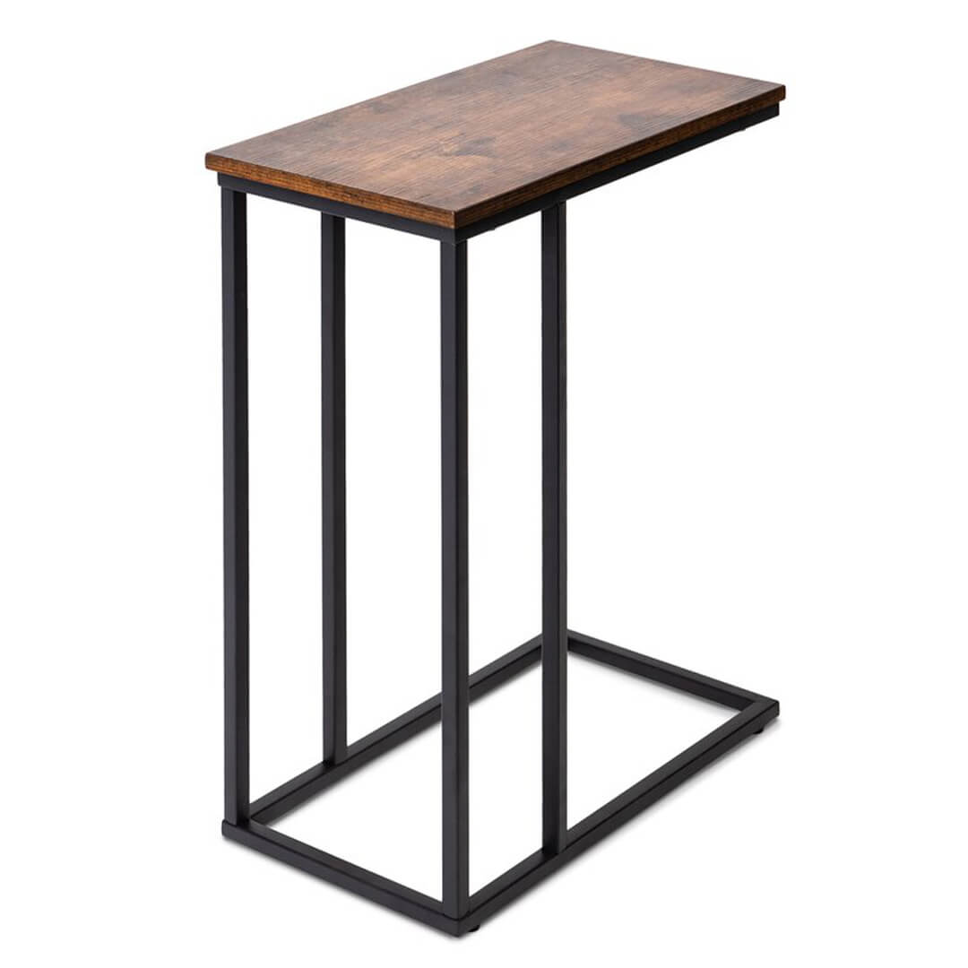 C-Shape Coffee Table – Rectangular Top Bedside Table - Metal Furniture