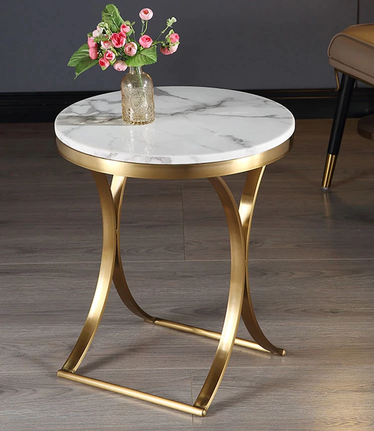Round Luxury Coffee Table Living Room Side Table