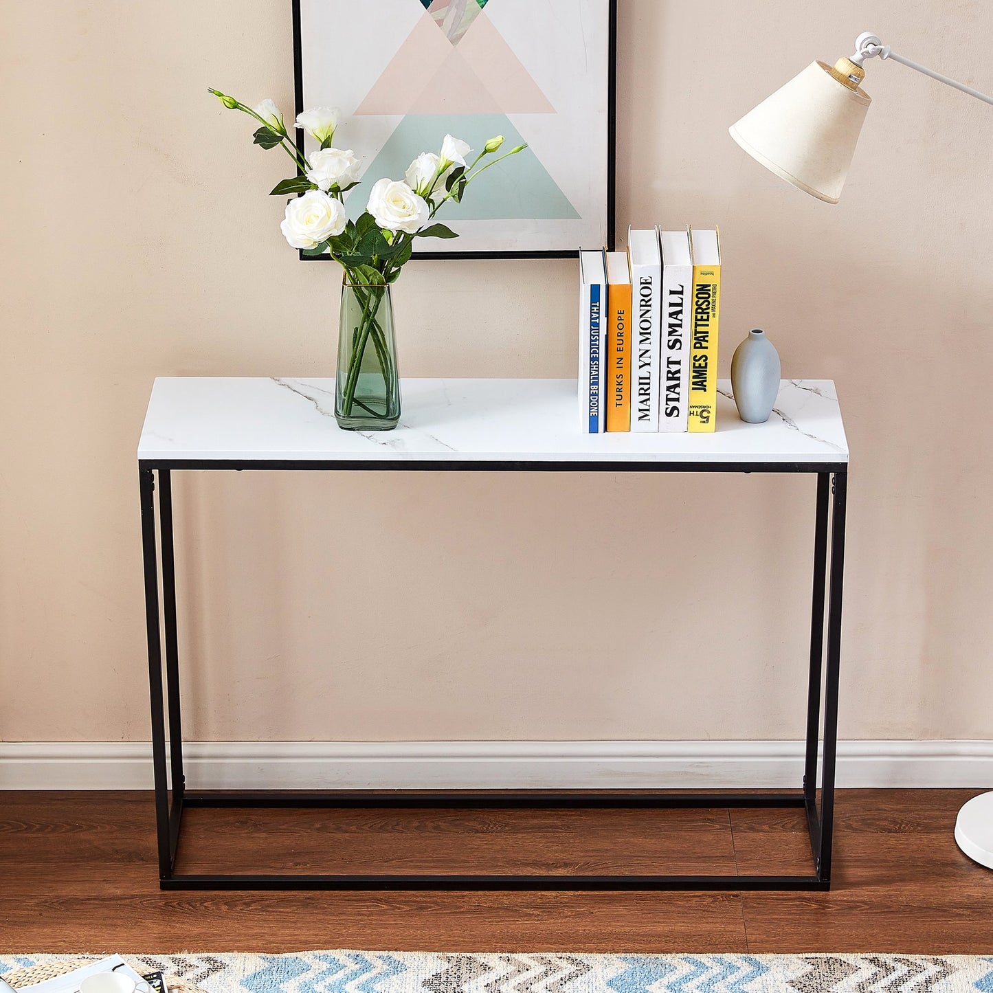 Simple Narrow Rode Console Table Living Room Table