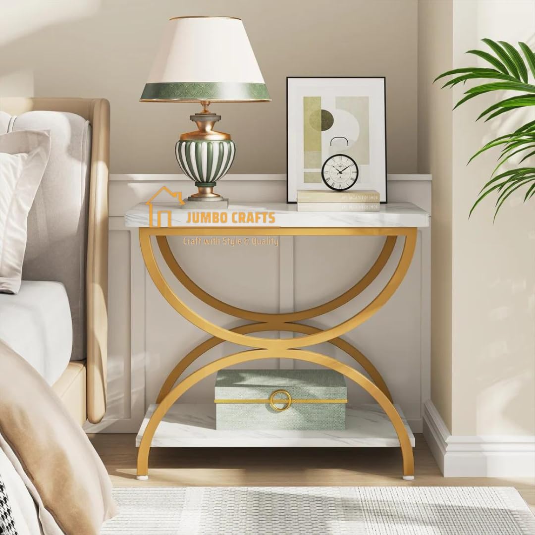 2-Shelf Rectangular Coffee Table for Living Room Use