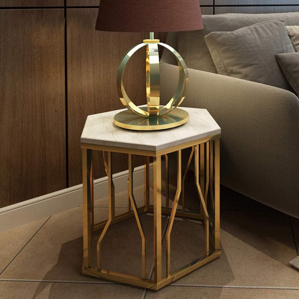 Hexagonal Metal Gold Coffee Table Modern Design Side Table Sofa End Table