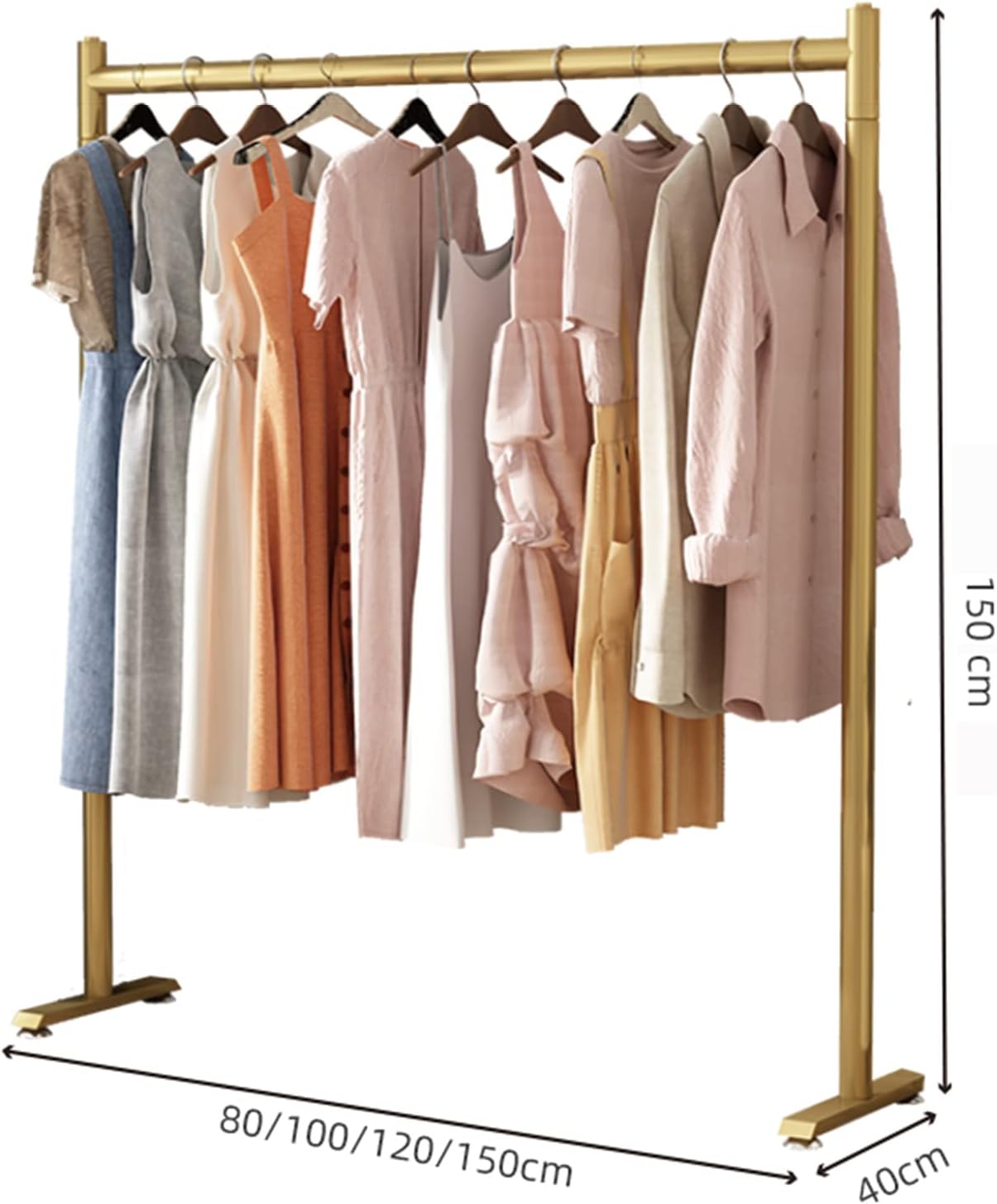 5 Feet Square Pipe Cloth Hanging Stand with Metal Frame – Metal Furniture