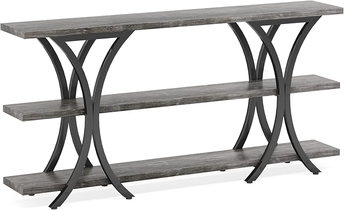 Long Narrow Console Table Sofa Table for Entryway Living Room