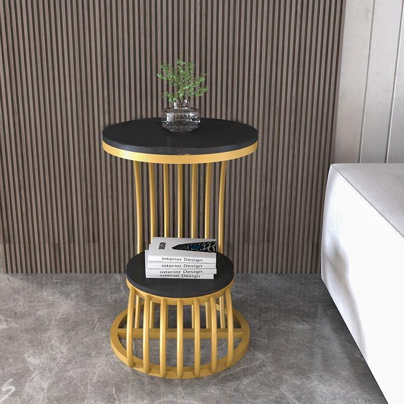2-Tier Coffee Table Luxury Look Sofa Side Table
