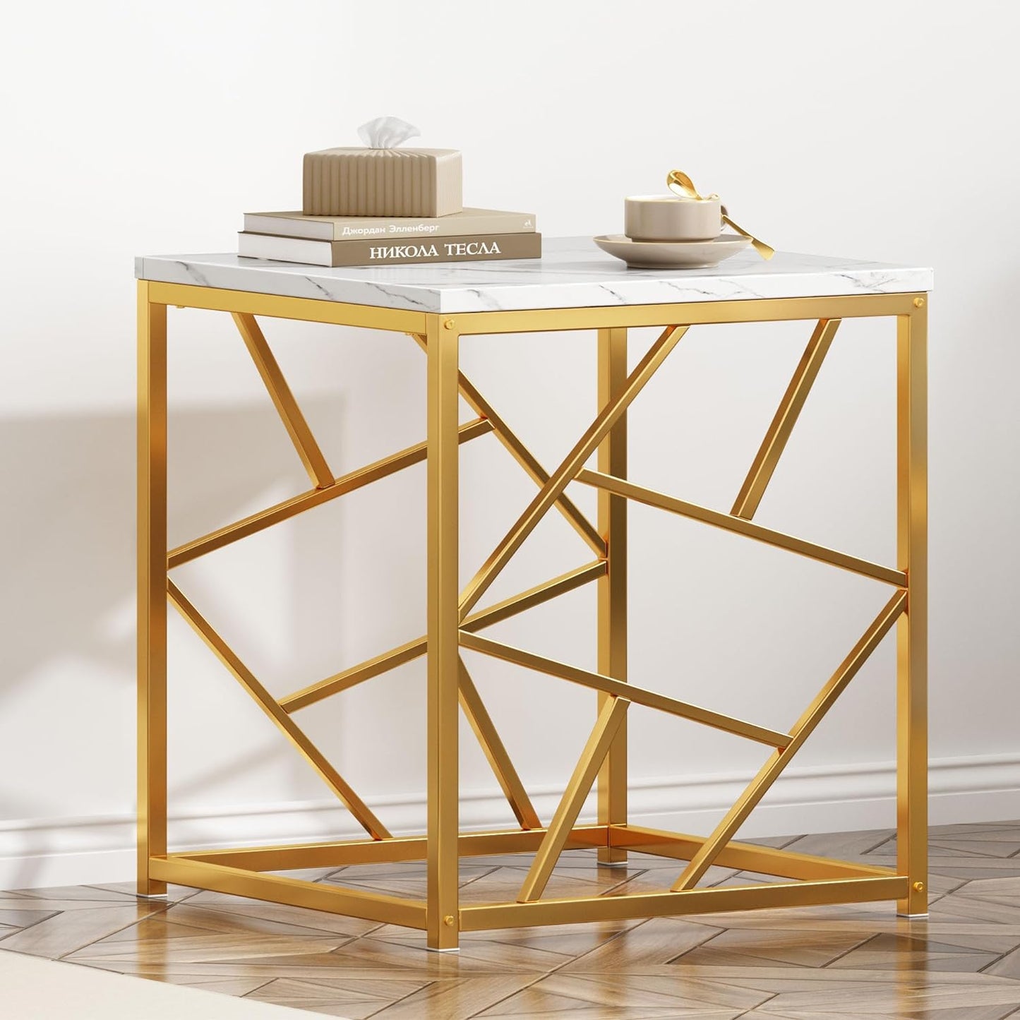 Versatile Square Base Coffee Table – Metal Furniture