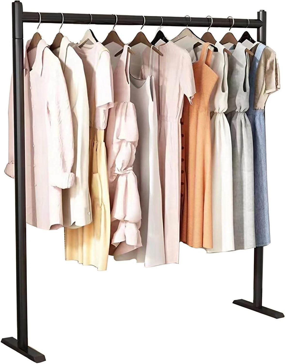 5 Feet Square Pipe Cloth Hanging Stand with Metal Frame – Metal Furniture