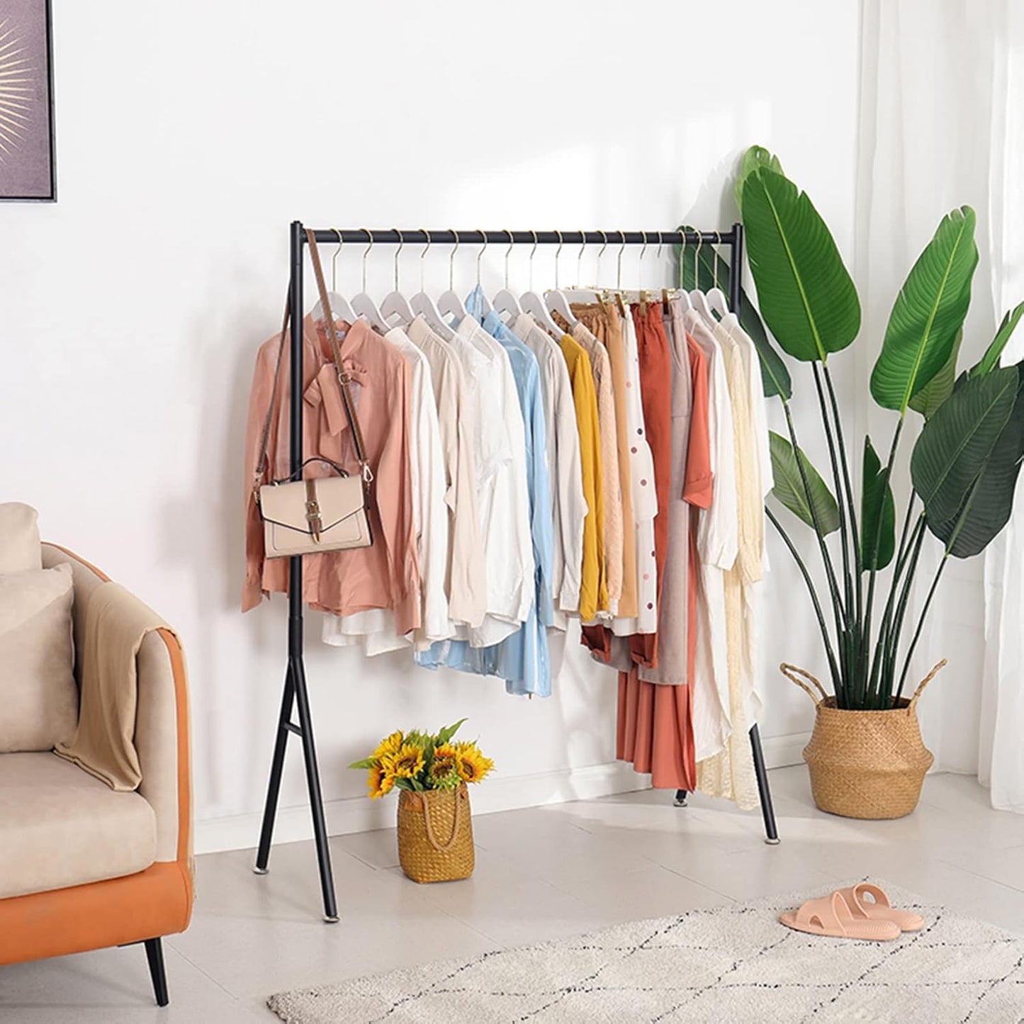 V Shape Cloth Hanging Stand - Metal Furniture