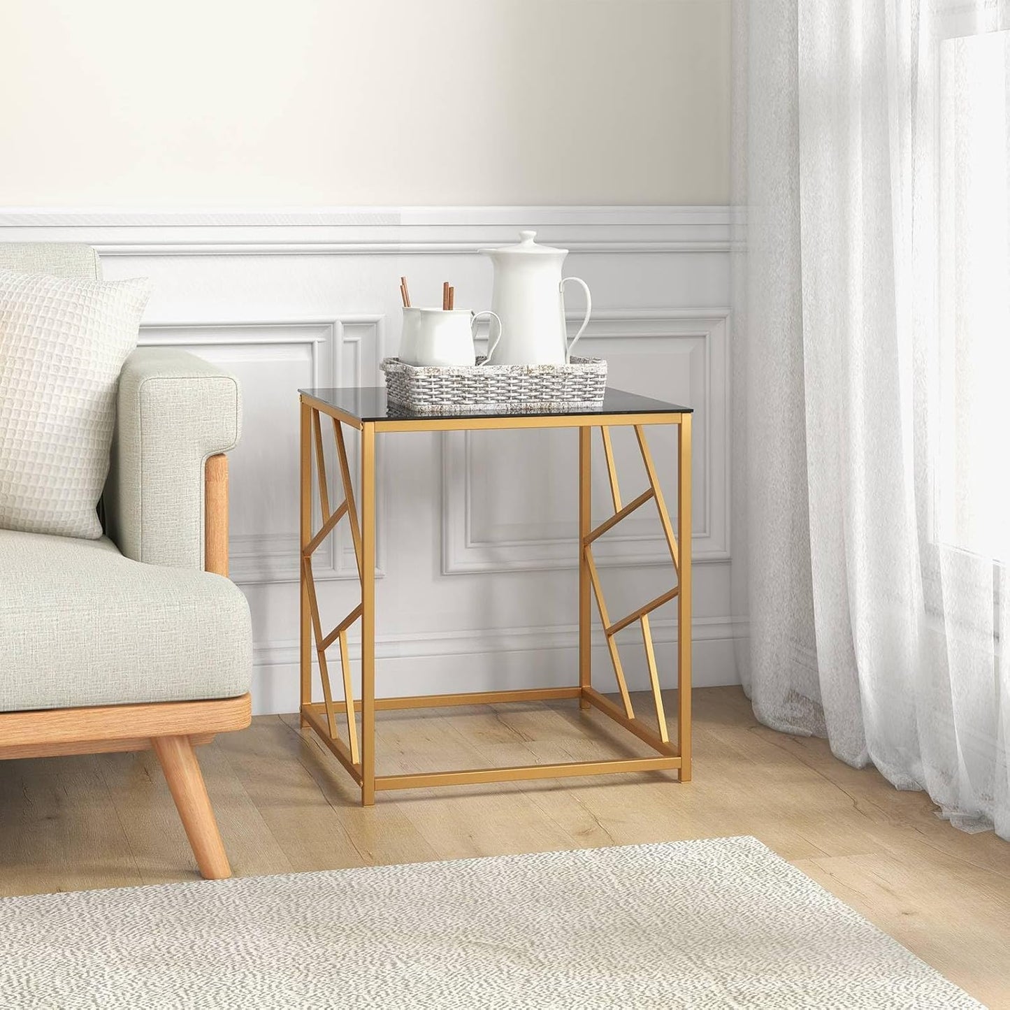 Versatile Square Base Coffee Table – Metal Furniture
