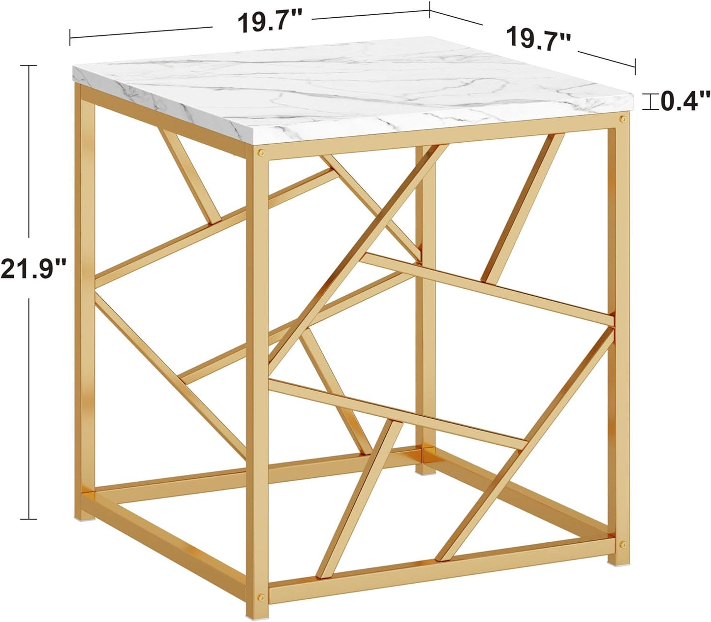 Versatile Square Base Coffee Table – Metal Furniture