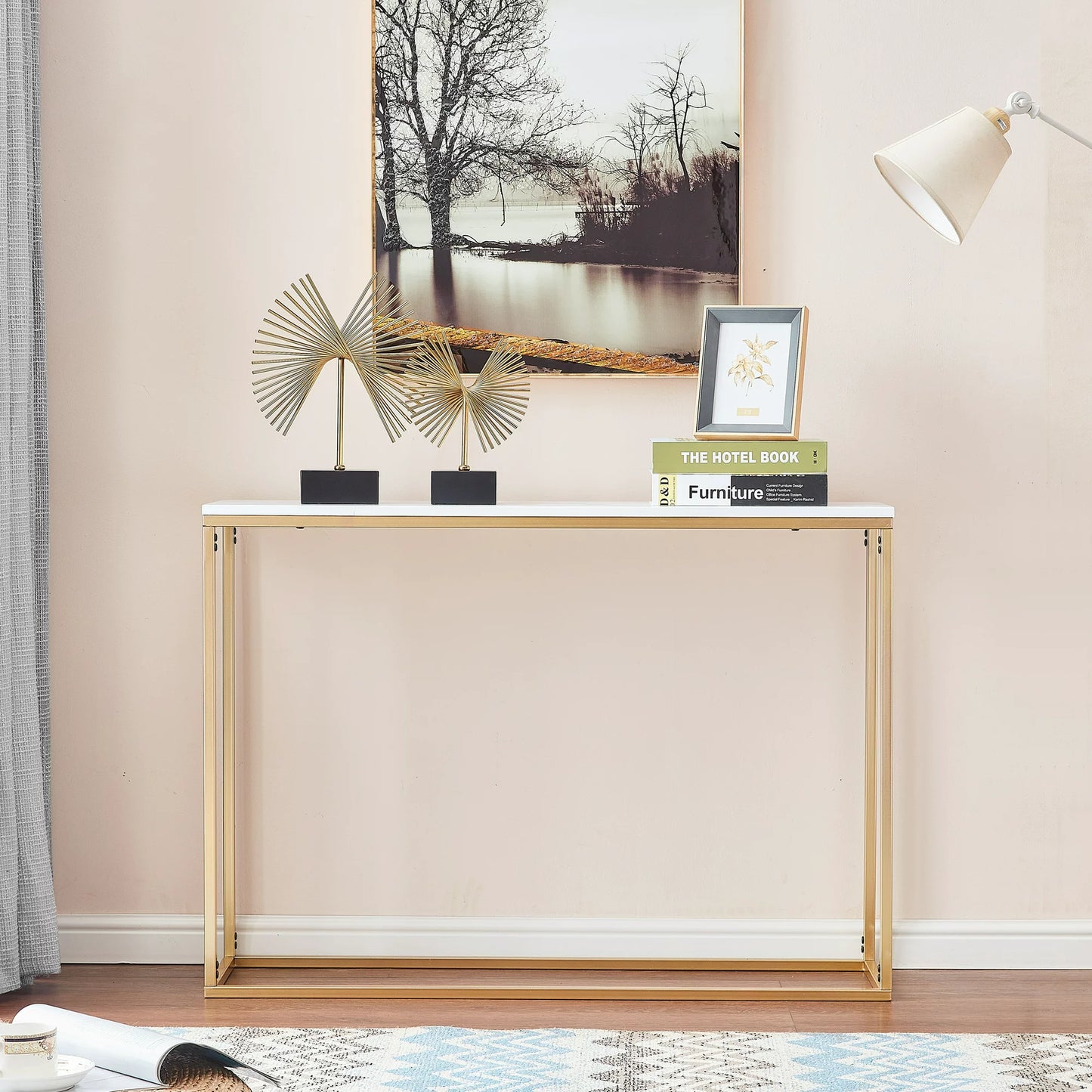 Simple Narrow Rode Console Table Living Room Table