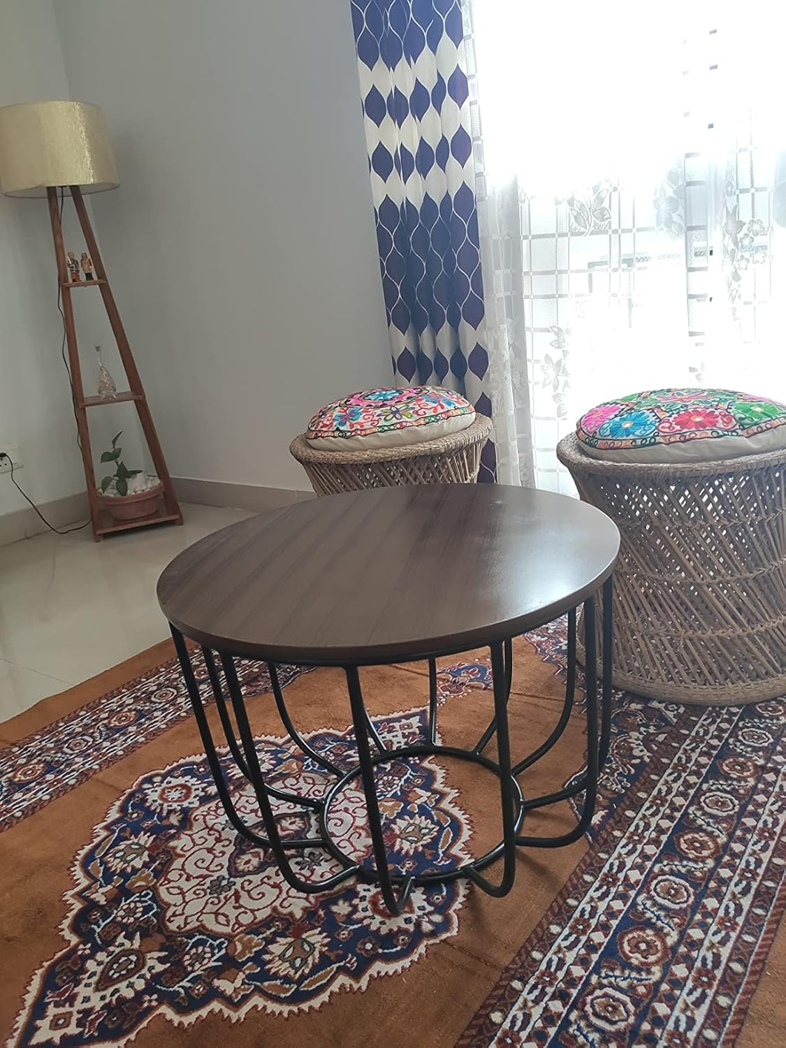 Round Curve Rode Based Center Table Living Room Table