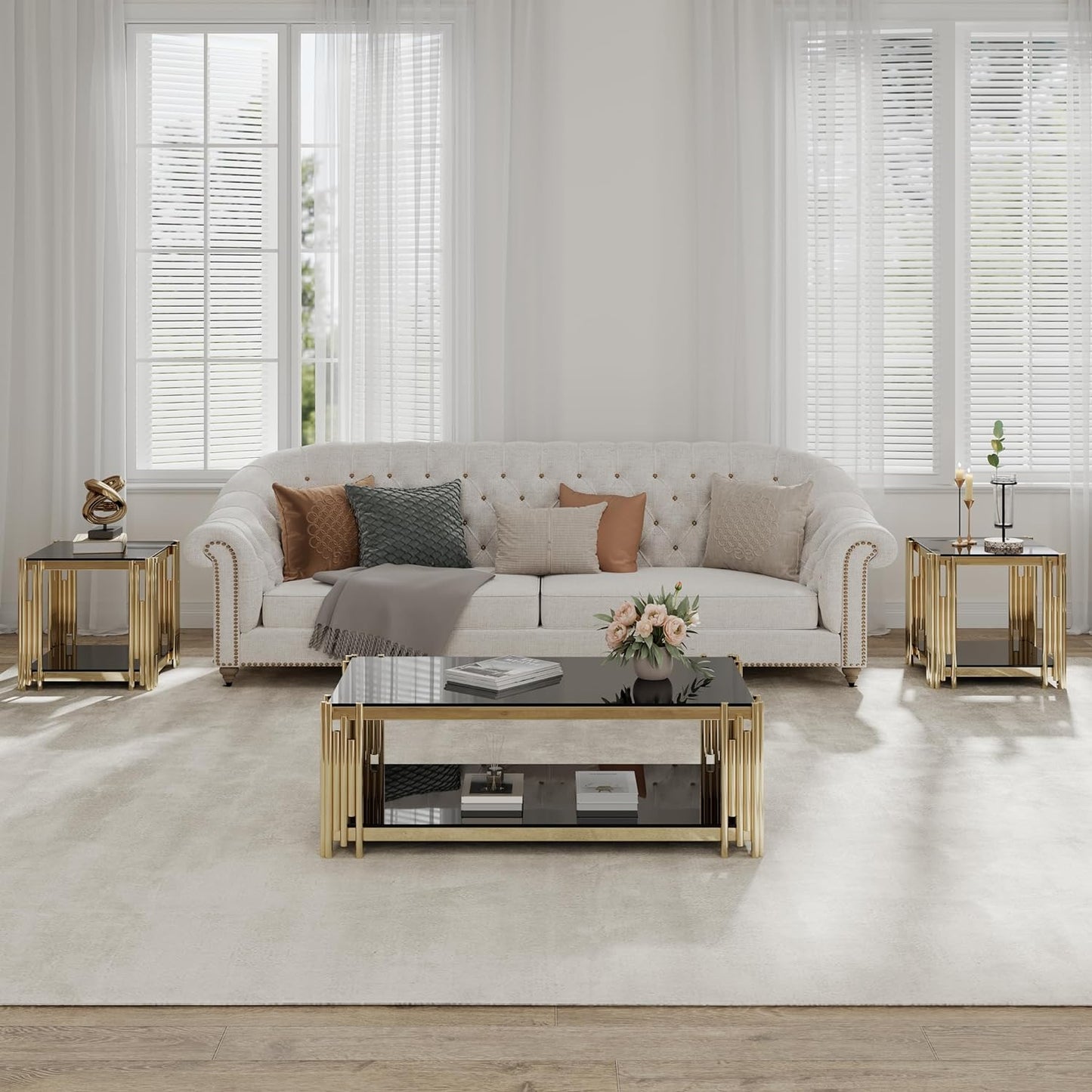 C4 Rode Based Center Table Luxury Elegant Look Modern Design