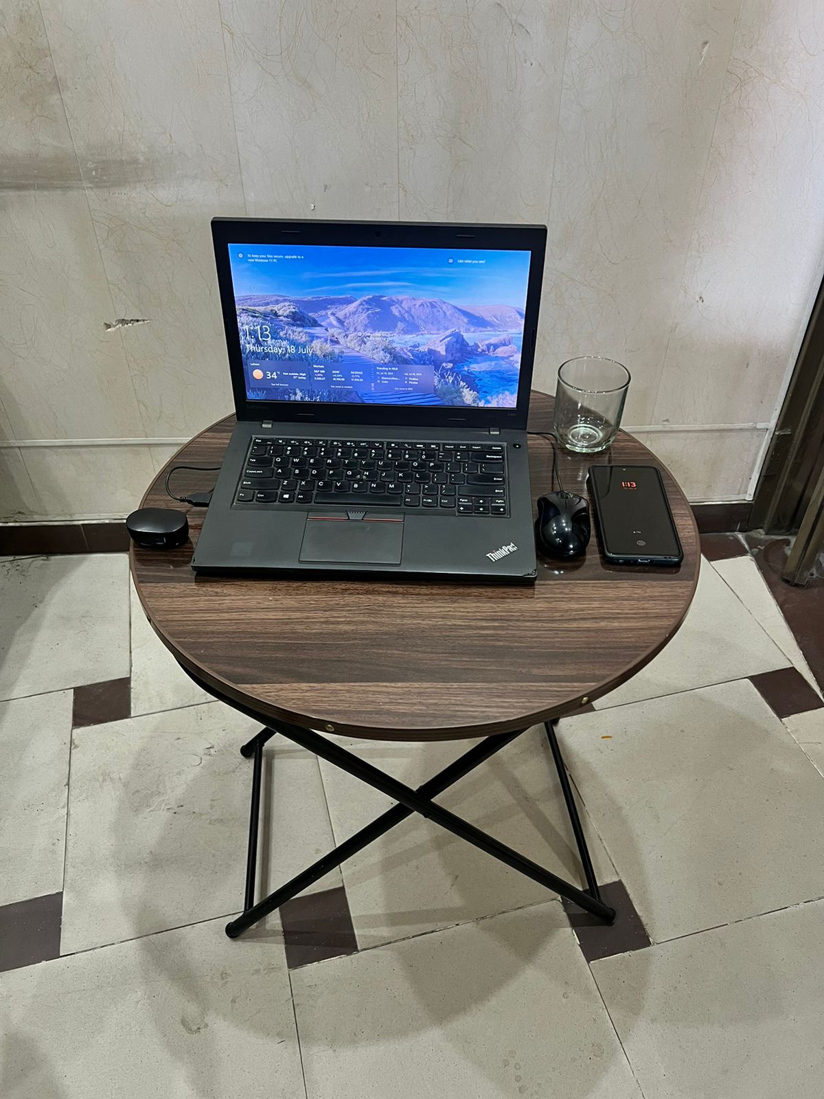 Wooden Folding Dining Table With Metal Legs Study Table