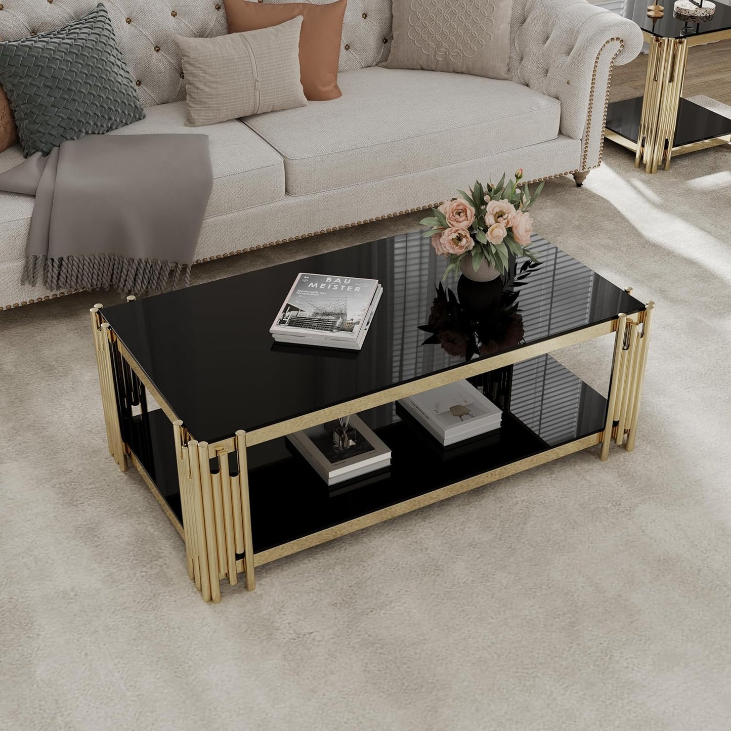 C4 Rode Based Center Table Luxury Elegant Look Modern Design