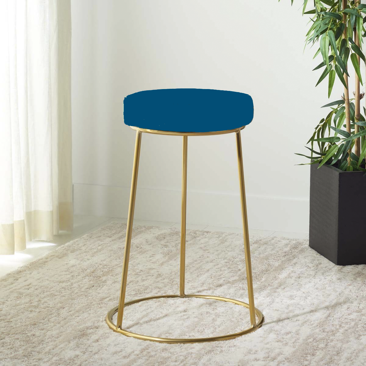 Round Ottoman Bar Stool Living Room Stool