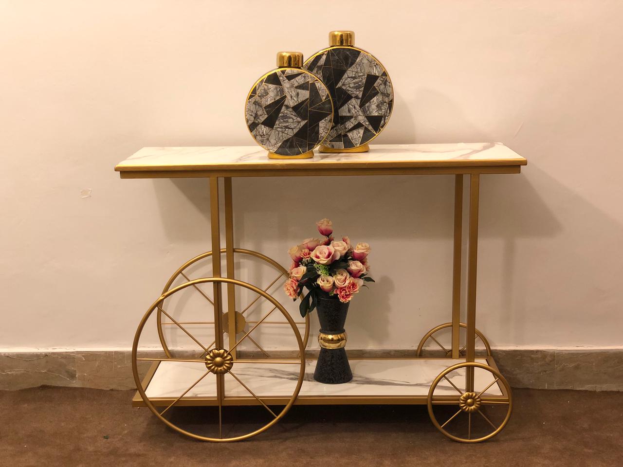 Cycle Console Table – Luxury Entryway | Metal Furniture