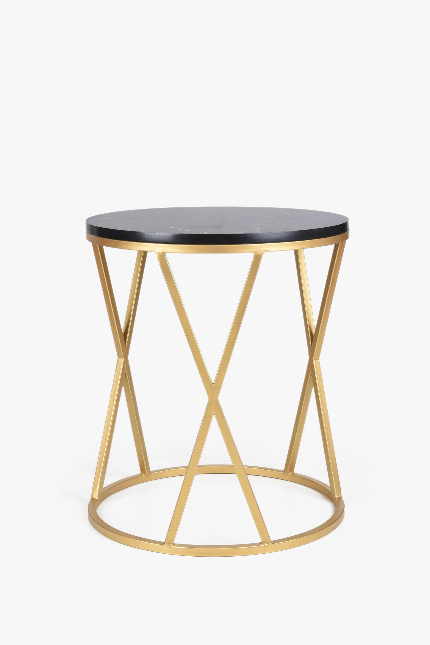 Round X Cross Based Coffee Table Living Room Table
