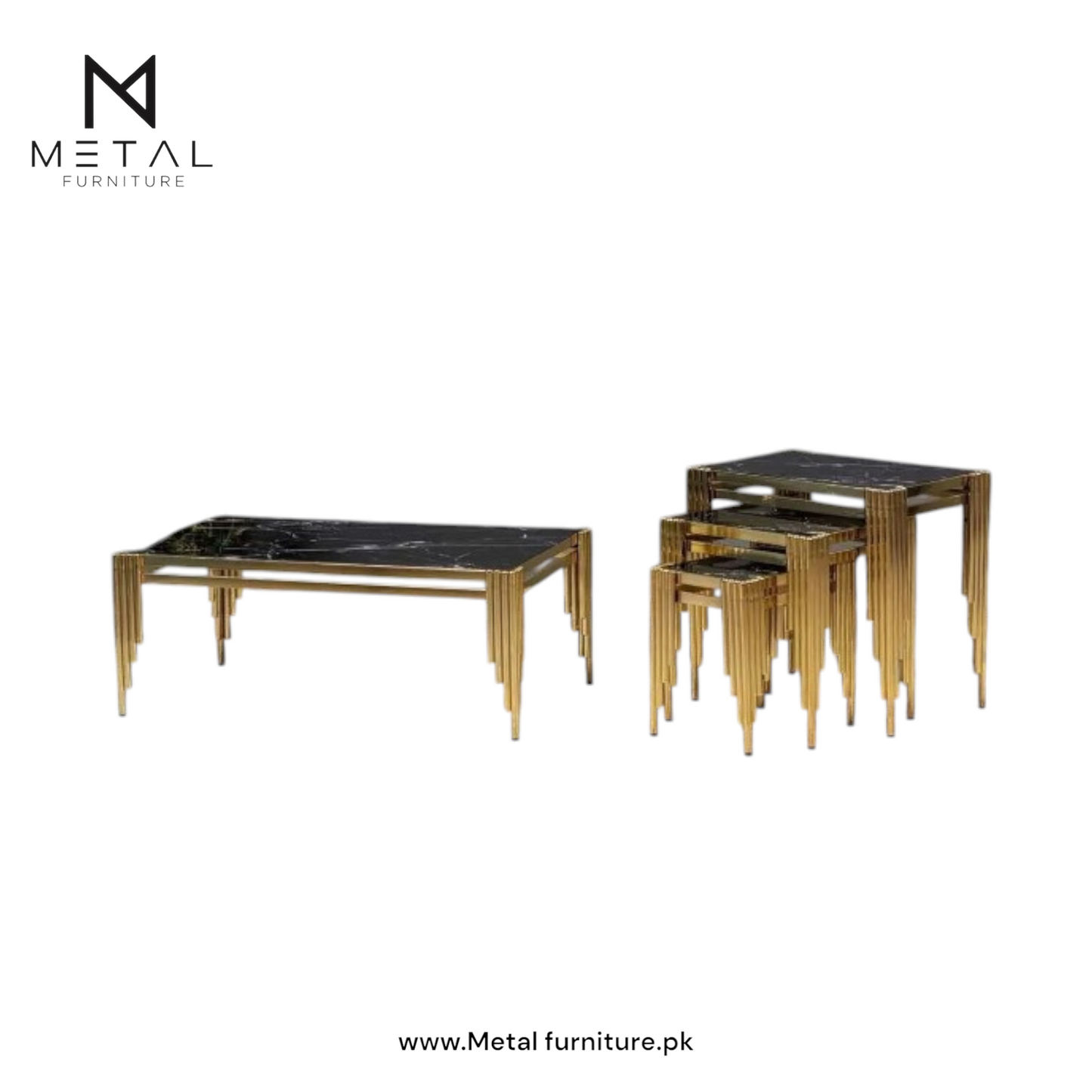 Coffee Tables + Center Table Round Modern Luxury Centre Coffee Tables (Set of 4)