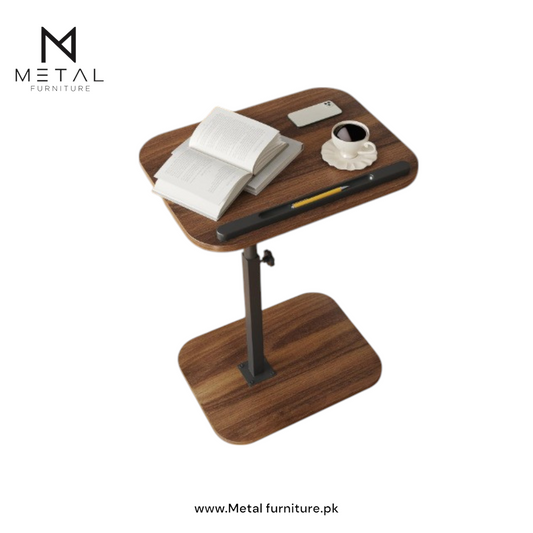 C Shaped Side End Tables for Living Room, Bedroom, Bedside Adjustable Height