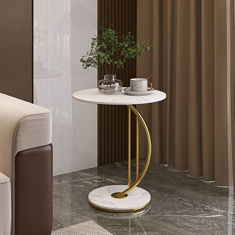 Premium Luxury Marble Texture Coffee Tables Living Room Side Table