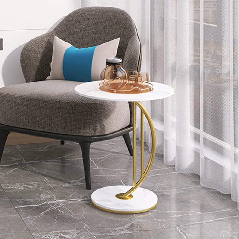 Premium Luxury Marble Texture Coffee Tables Living Room Side Table