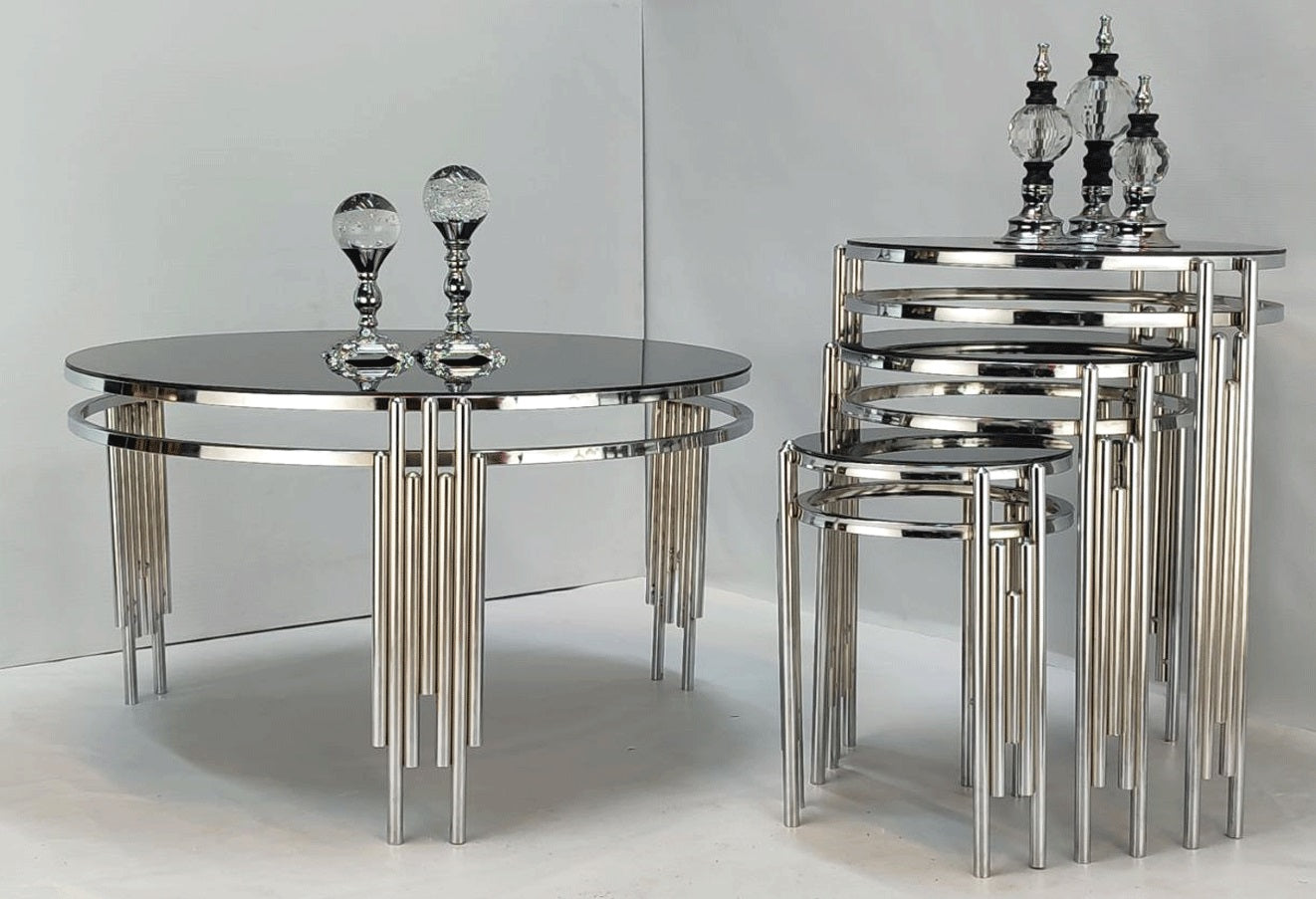 Round Center + round Nesting Table Set (3 Pcs)