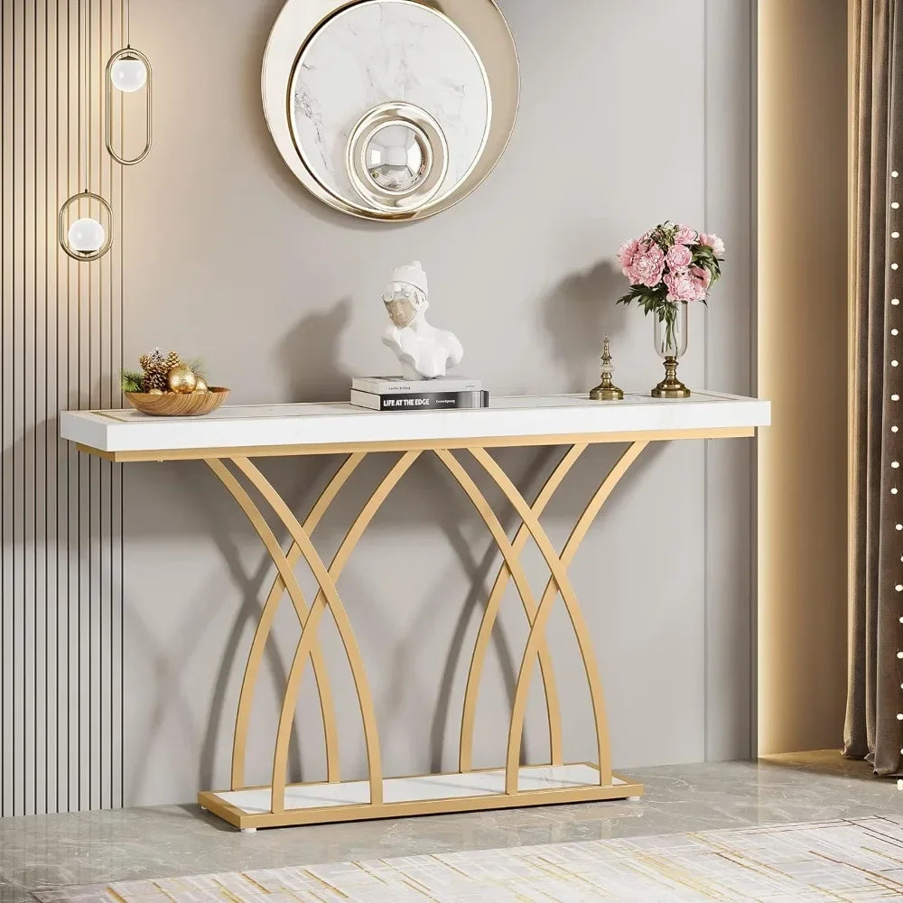 Double Side X Console Table – Metal Furniture