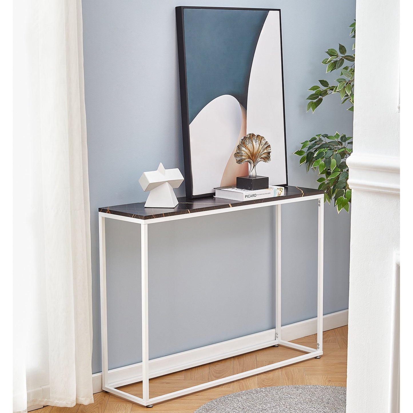 Simple Narrow Rode Console Table Living Room Table