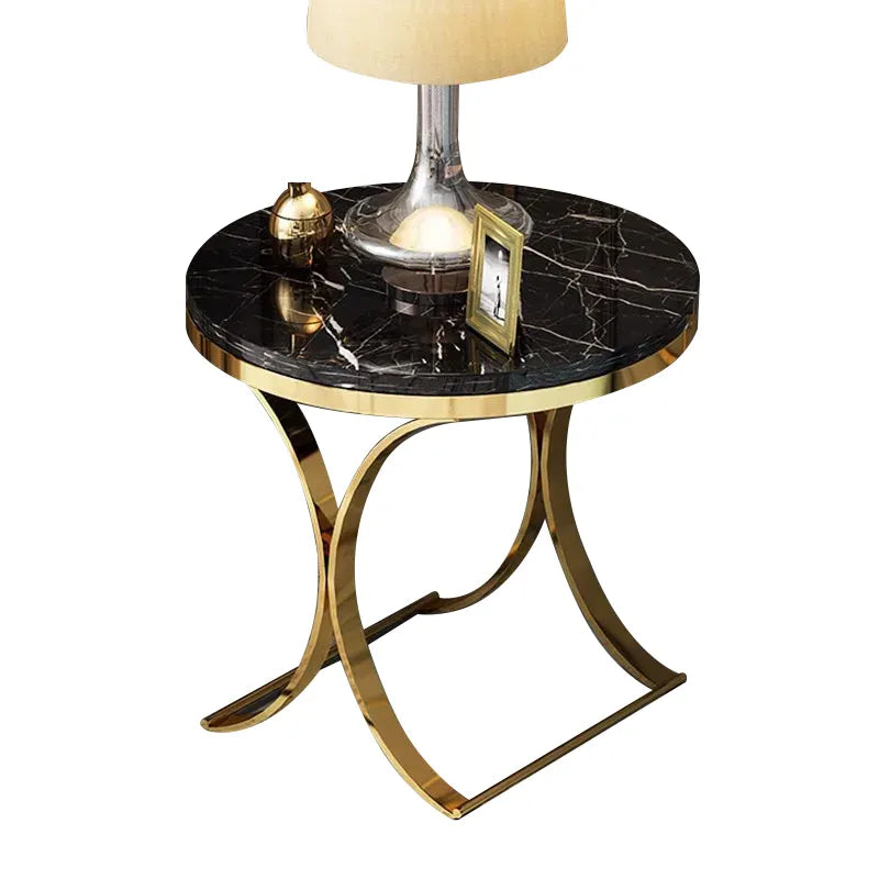 Round Luxury Coffee Table Living Room Side Table