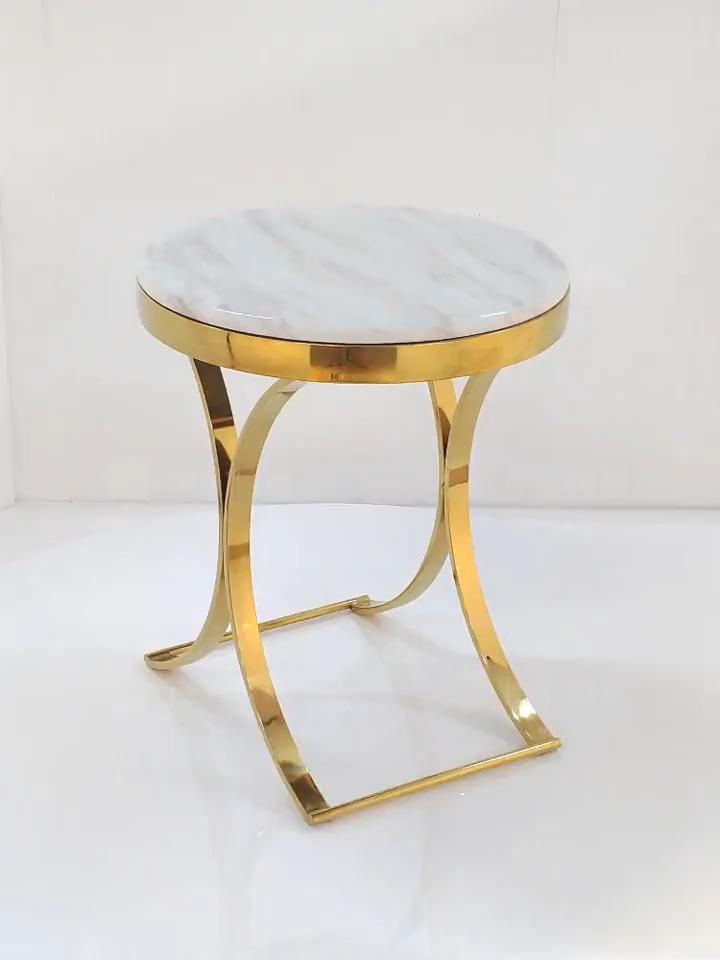Round Luxury Coffee Table Living Room Side Table
