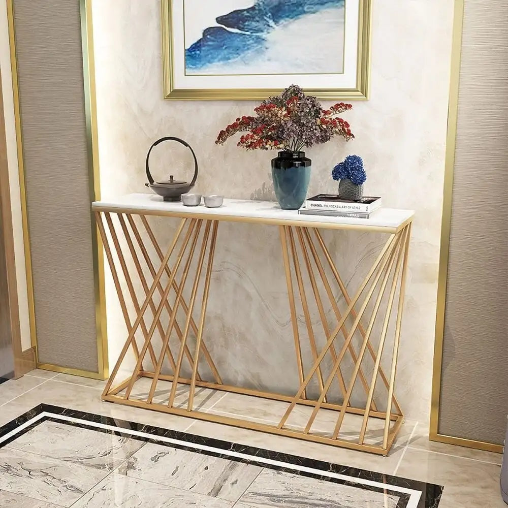 Minimalist Entryway Console Table Luxury style Table