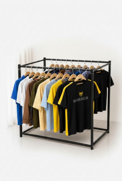 Metal Frame Cloth Hanging Stand-Heavy-duty metal frame Easy assembly