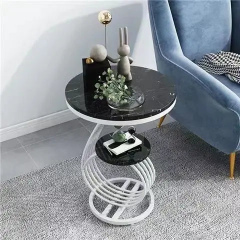 2-Tier Coffee Table Luxury Look Sofa Side Table