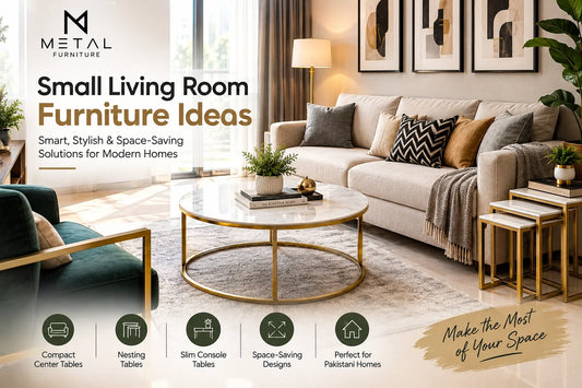 Small Living Room Furniture Ideas by Metal Furniture