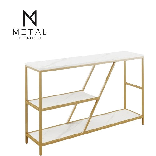 3-Tier Luxury Console Table – Metal Furniture